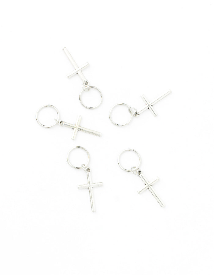 Hajékszer hajkarika medállal KERESZT AFROline (5db)