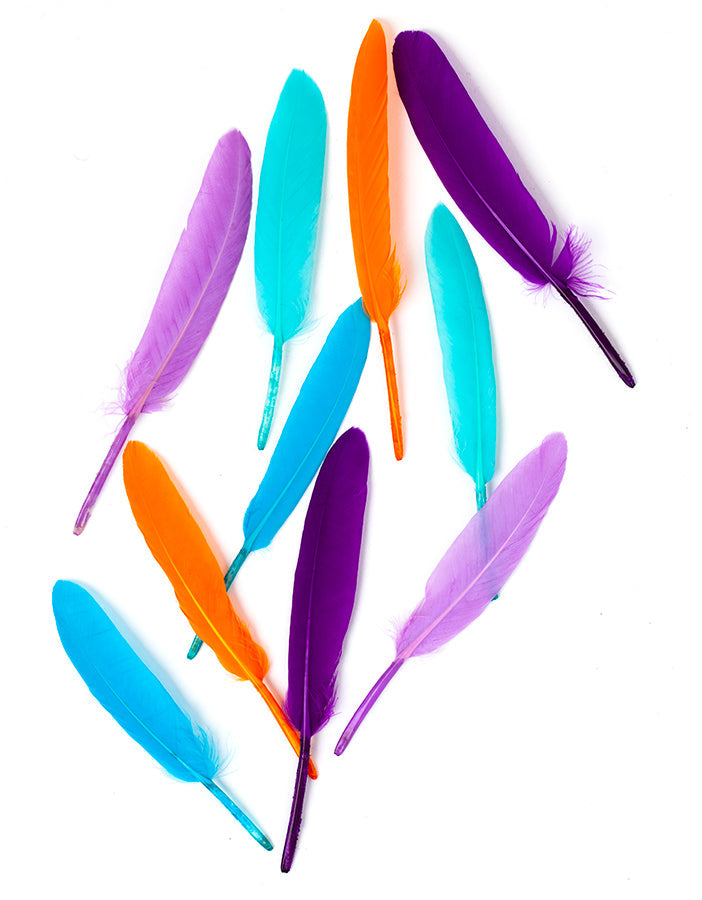 Hajékszer színes toll hajdísz narancs AFROline (1db)