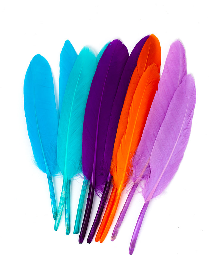 Hajékszer színes toll hajdísz narancs AFROline (1db)